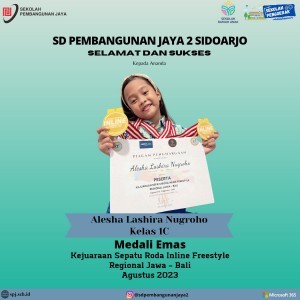 Alesha Lashira Nugroho,  Kejuaraan  Sepatu Roda Inline Freestyle Regional Jawa – Bali 